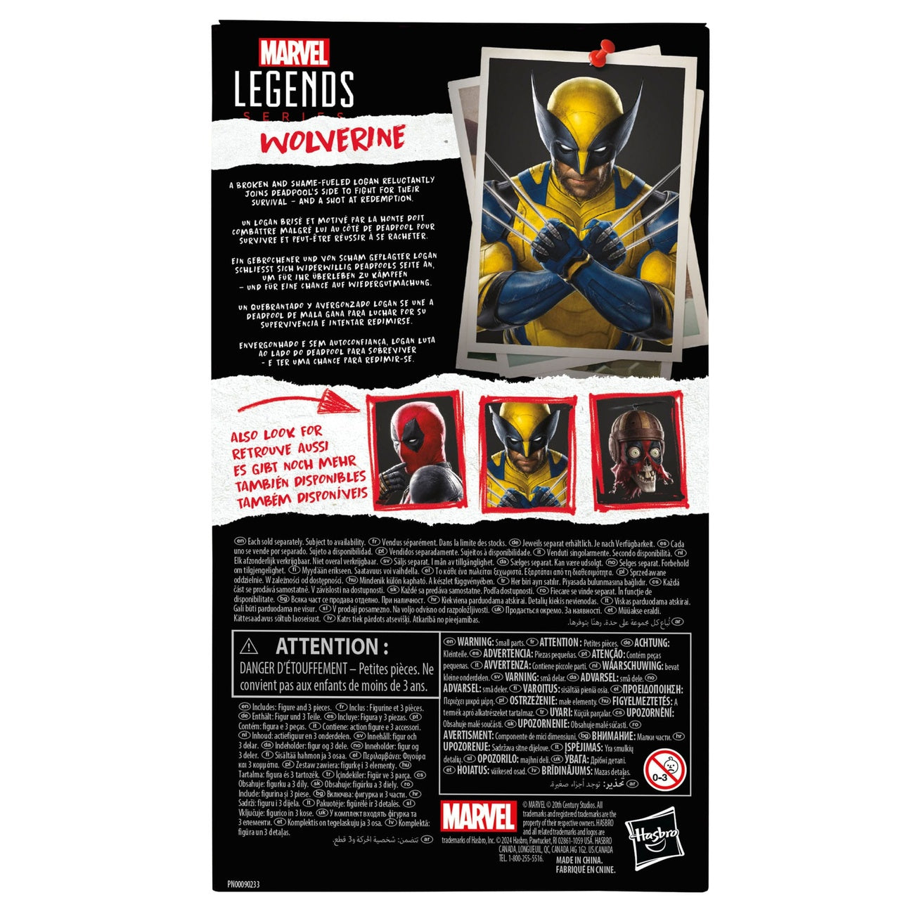 Produktbild Deadpool & Wolverine Marvel Legends actionfigur Wolverine 15 cm