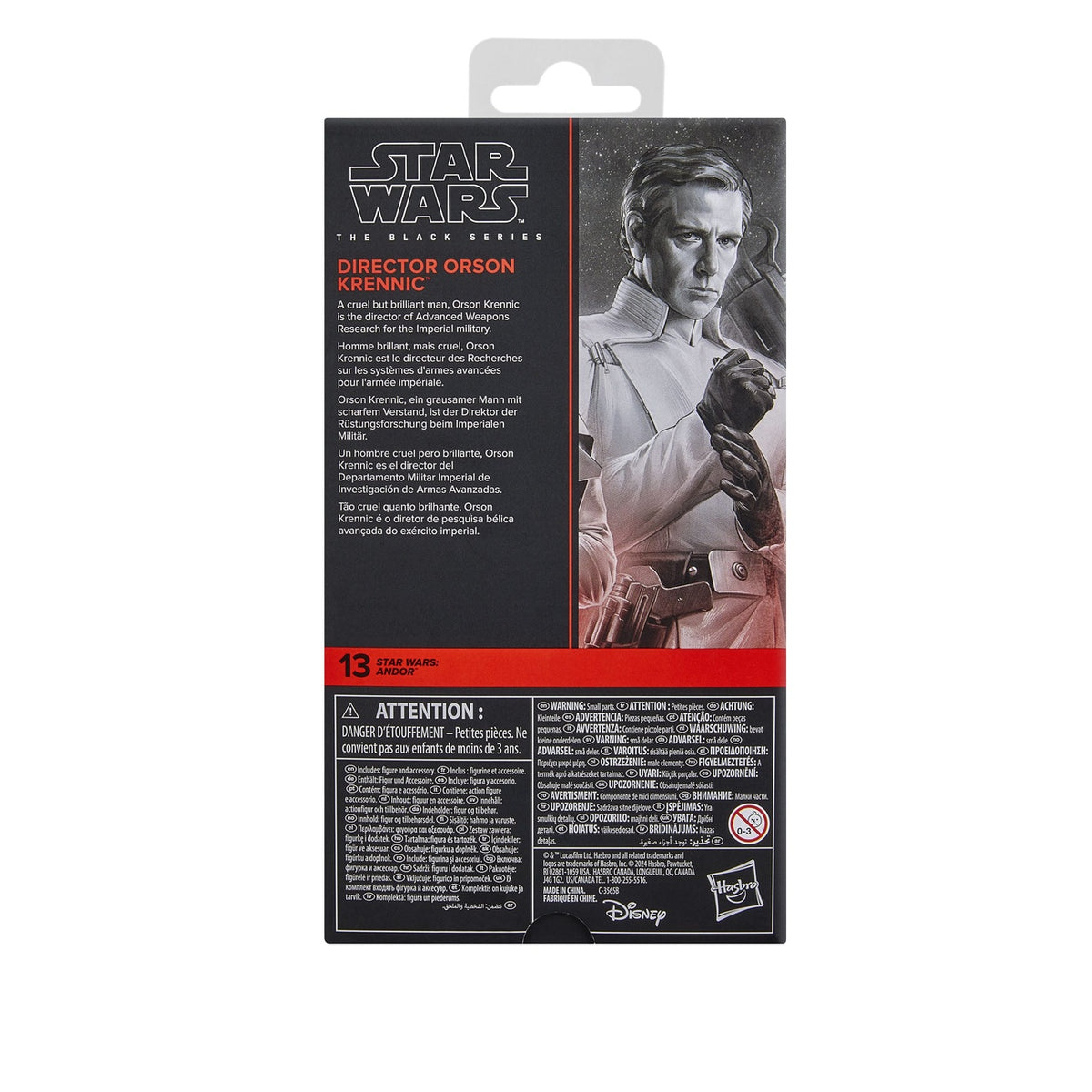 Produktbild Star Wars: Andor Black Series actionfigur Director Orson Krennic 15 cm