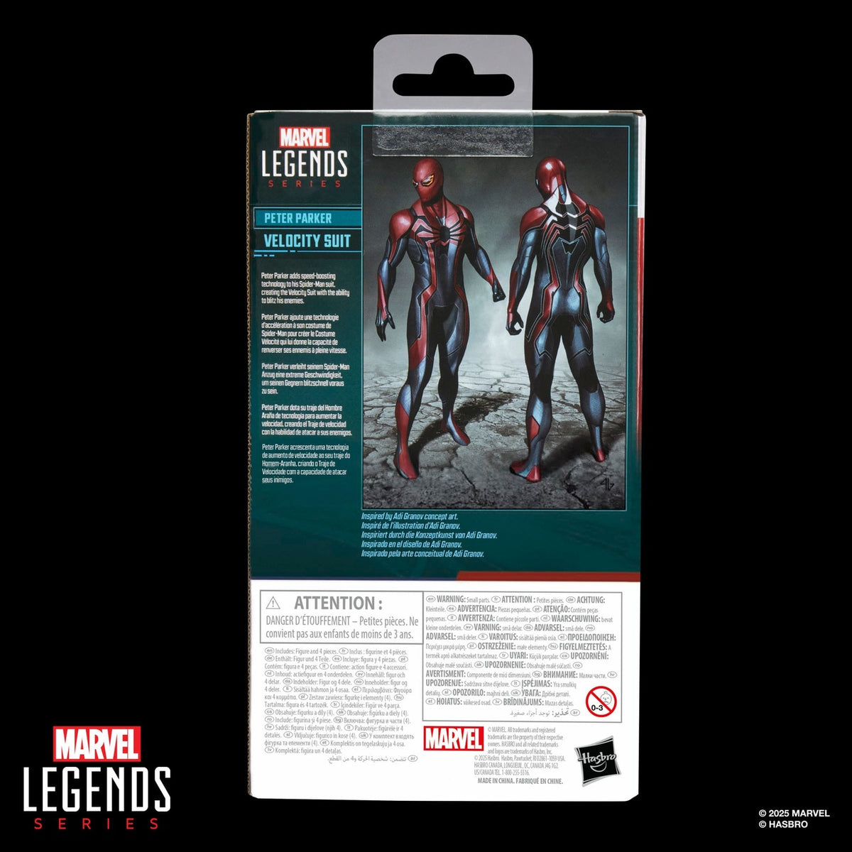 Produktbild Spider-Man Marvel Legends Gamerverse Actionfigur Peter Parker Velocity Suit 15 cm