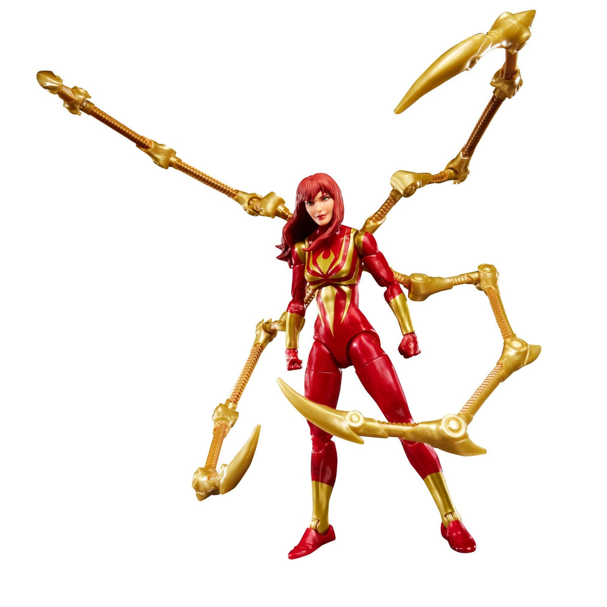 Produktbild Marvel Legends Magic: The Gathering actionfigur Mary Jane Watson (Iron Spider) (med exklusivt foil-kort) 15 cm
