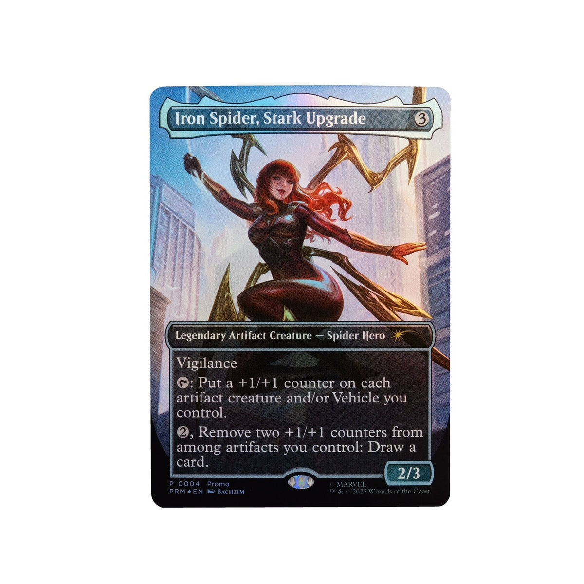 Produktbild Marvel Legends Magic: The Gathering actionfigur Mary Jane Watson (Iron Spider) (med exklusivt foil-kort) 15 cm