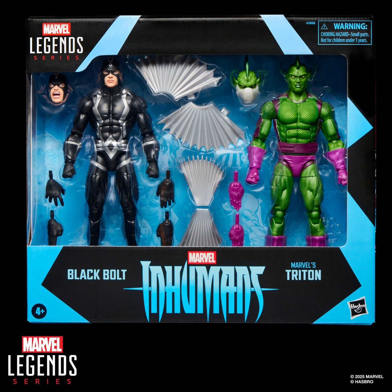 Produktbild Inhumans Marvel Legends actionfigurer 2-pack Black Bolt & Marvel's Triton 15 cm