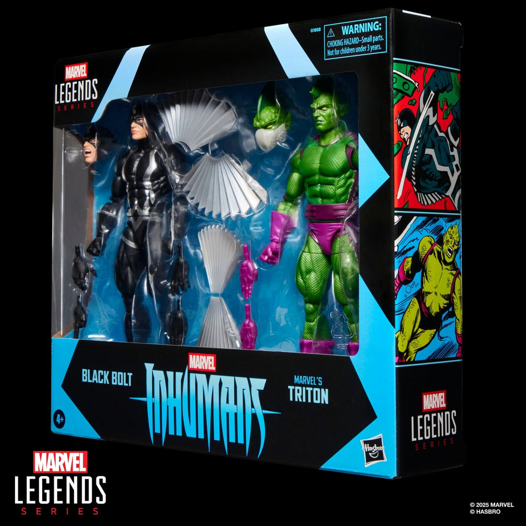 Produktbild Inhumans Marvel Legends actionfigurer 2-pack Black Bolt & Marvel's Triton 15 cm