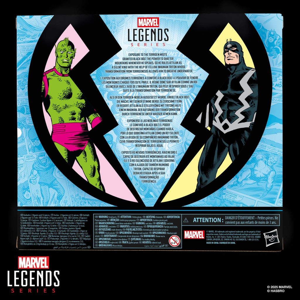 Produktbild Inhumans Marvel Legends actionfigurer 2-pack Black Bolt & Marvel's Triton 15 cm