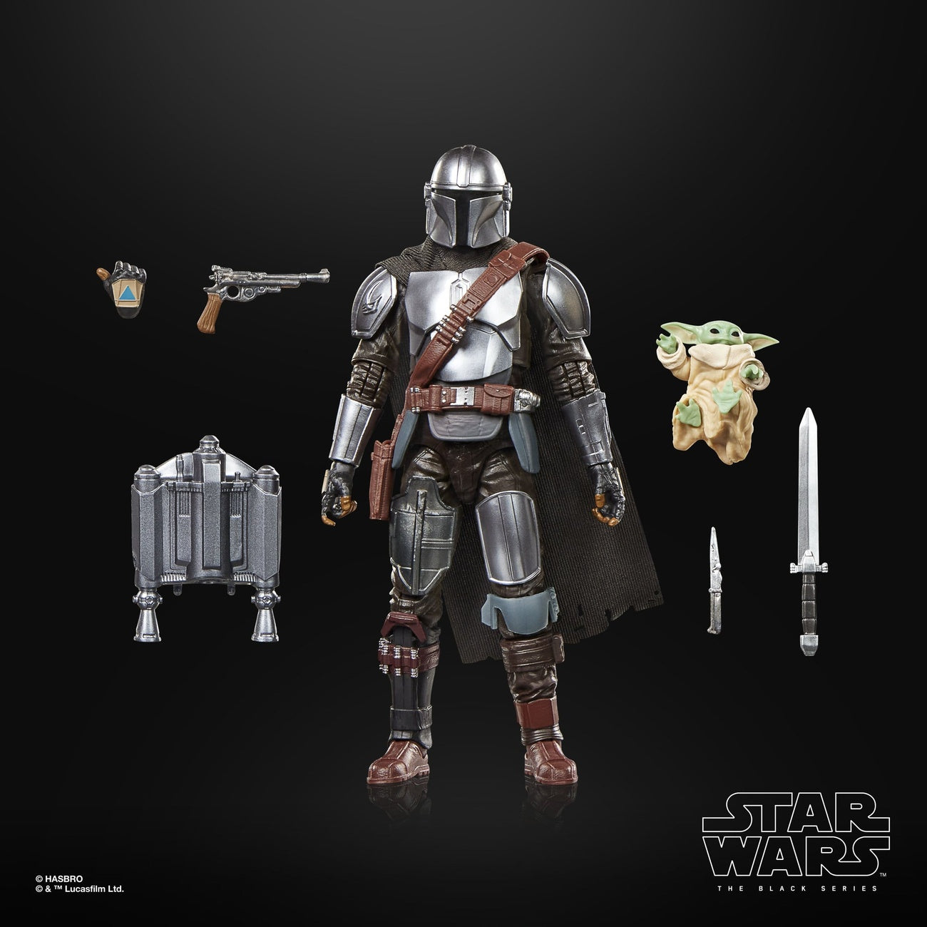 Produktbild Star Wars: The Mandalorian & Grogu Black Series Actionfigur The Mandalorian & Grogu 15 cm
