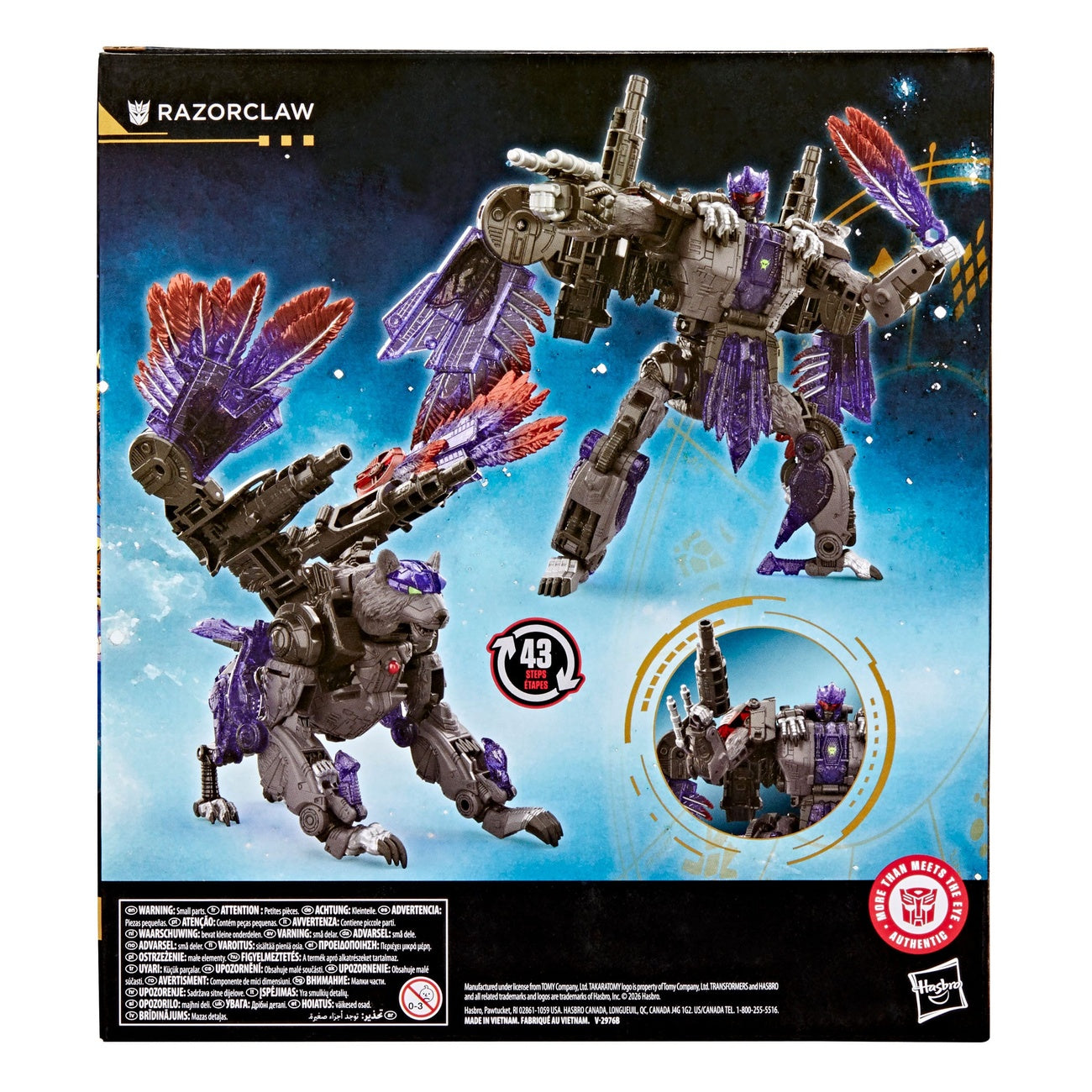 Produktbild Transformers Age of the Primes Leader Class actionfigur Razorclaw 19 cm
