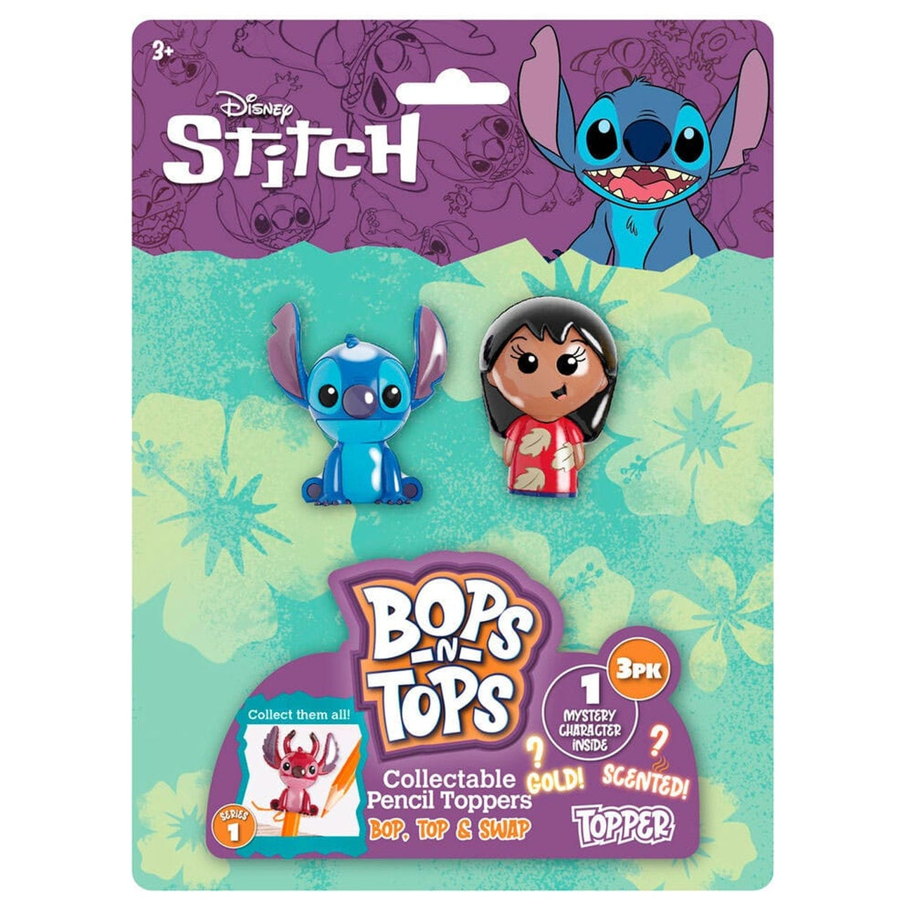 Produktbild Lilo & Stitch blister med 3 figurer som pennställ