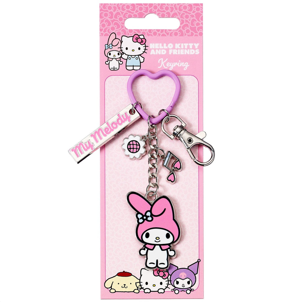 Produktbild Hello Kitty nyckelring med My Melody-hänge 15 cm
