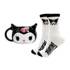 Produktbild Sanrio Set 3D-mugg och Strumpor Kuromi