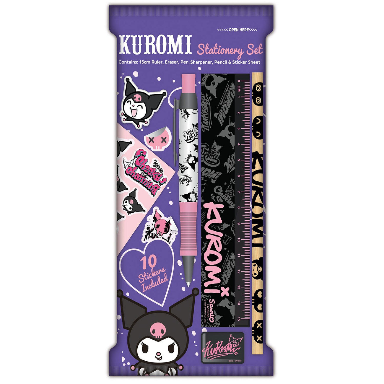 Produktbild Sanrio Skrivset 6-pack Kuromi