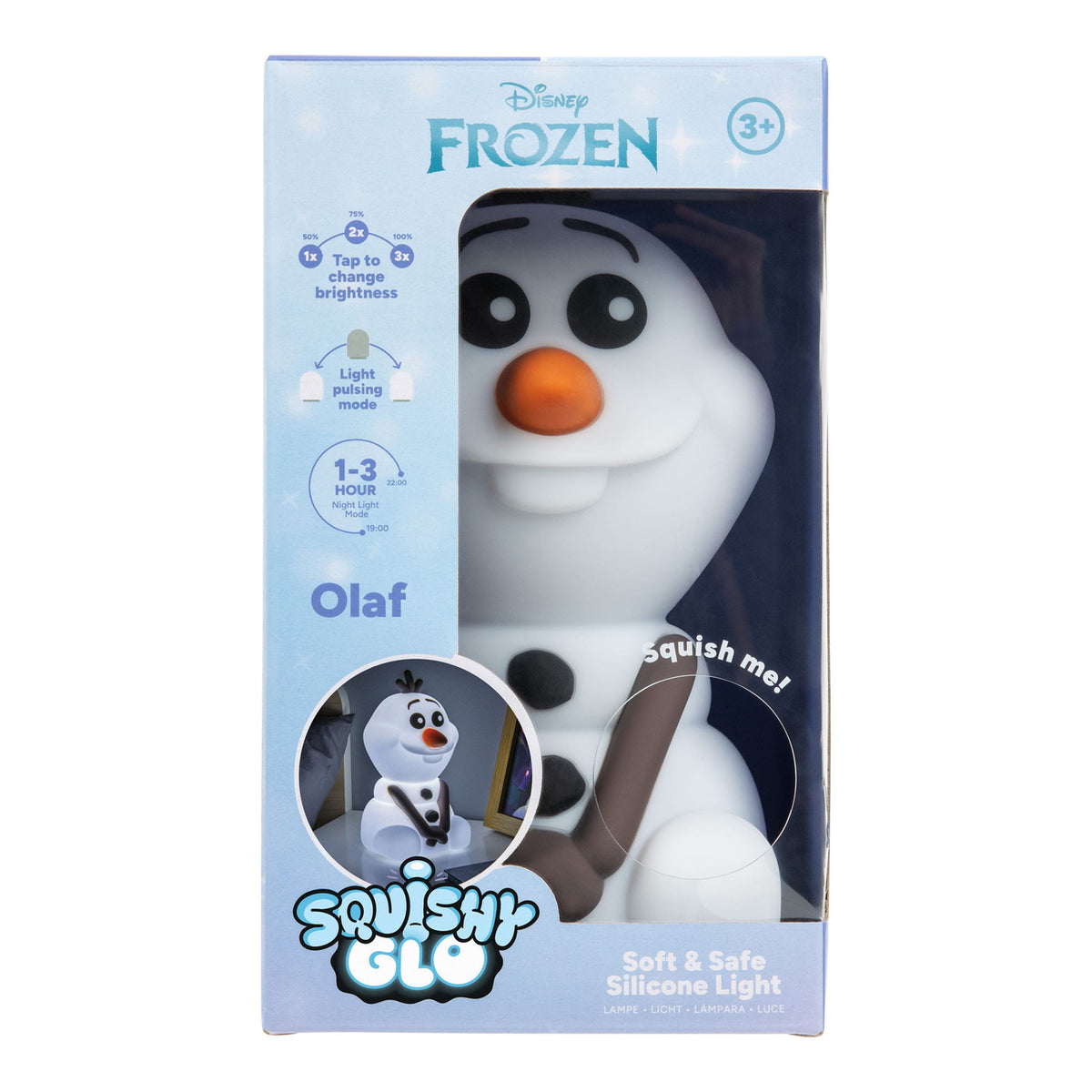 Produktbild Frost Squishy Glo silikonlampa Olaf 15 cm