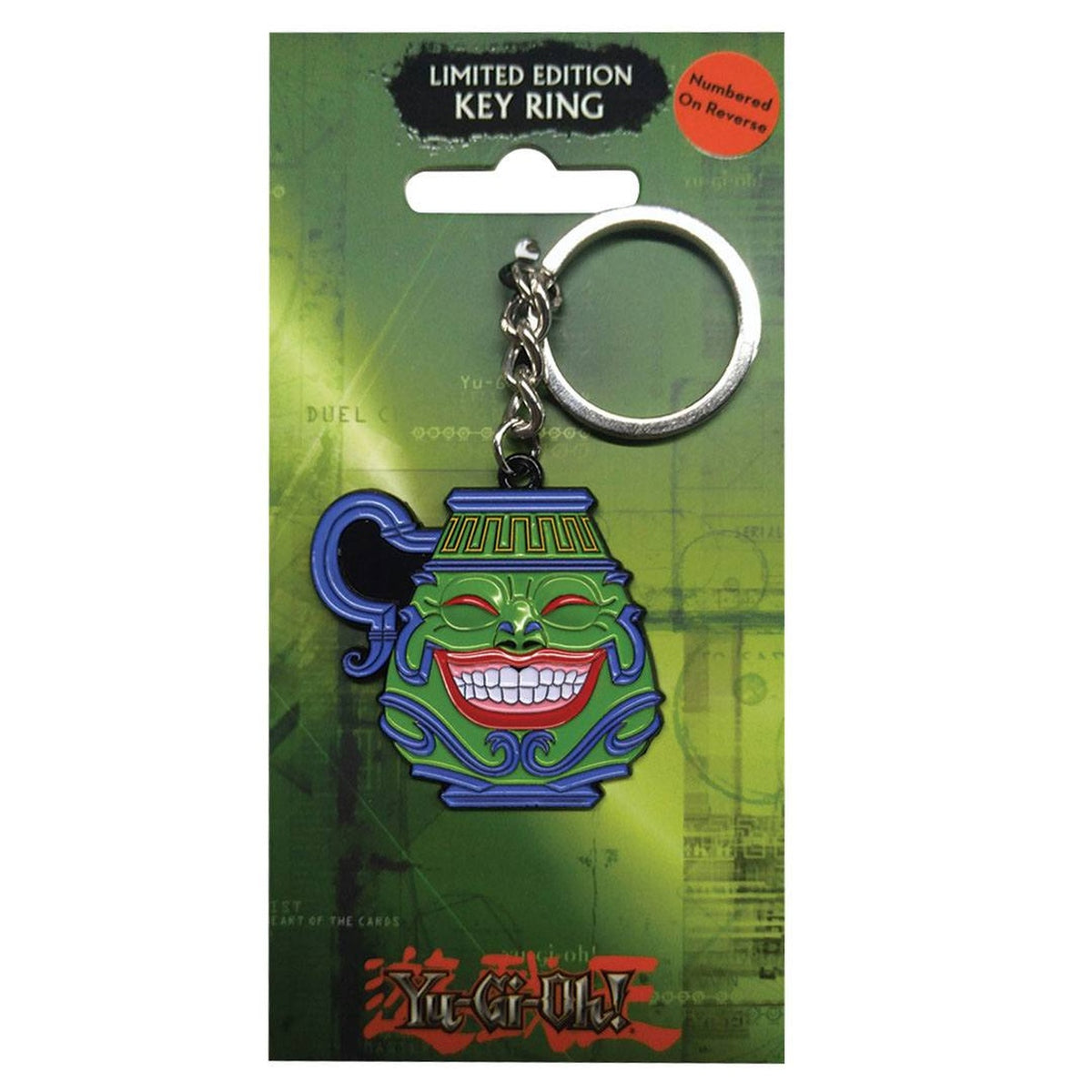 Produktbild Yu-Gi-Oh! nyckelring i metall Pot of Greed Limited Edition
