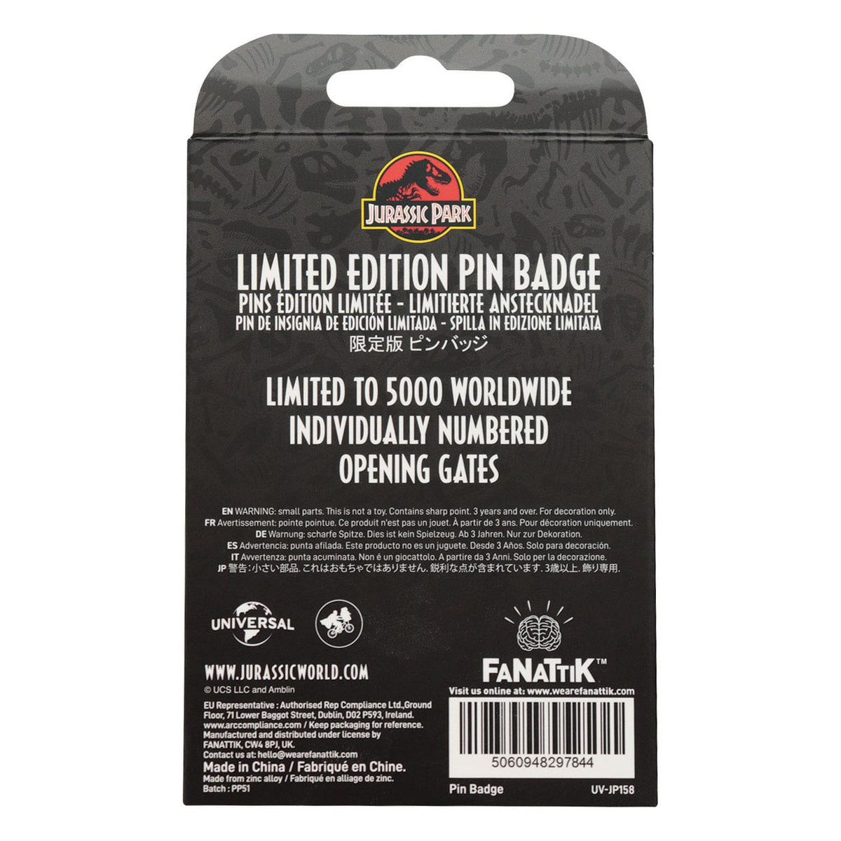Produktbild Jurassic Park Pin Gates Hinged