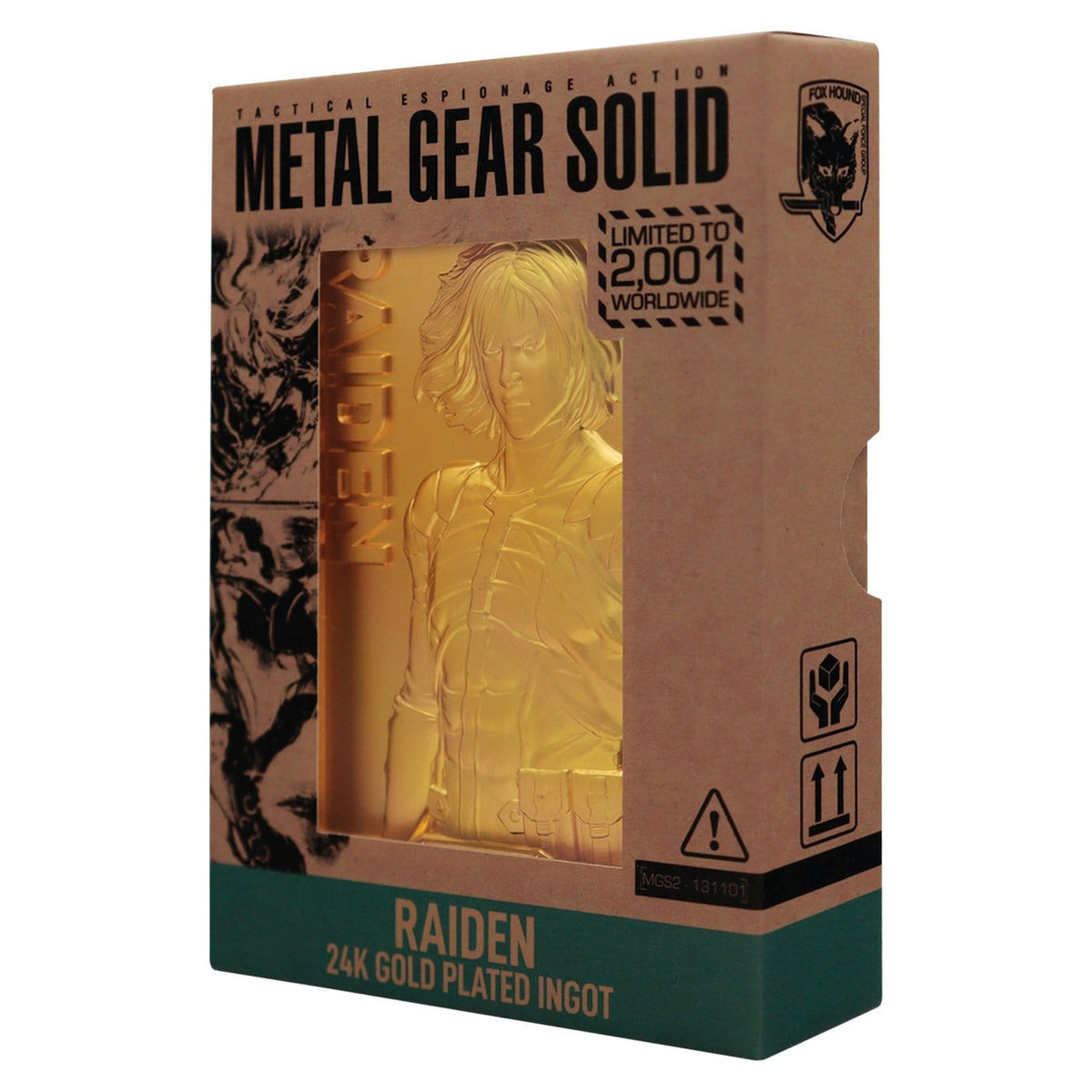 Produktbild Metal Gear Solid 2 Metallstav Raiden 24k Gold Plated Limited Edition