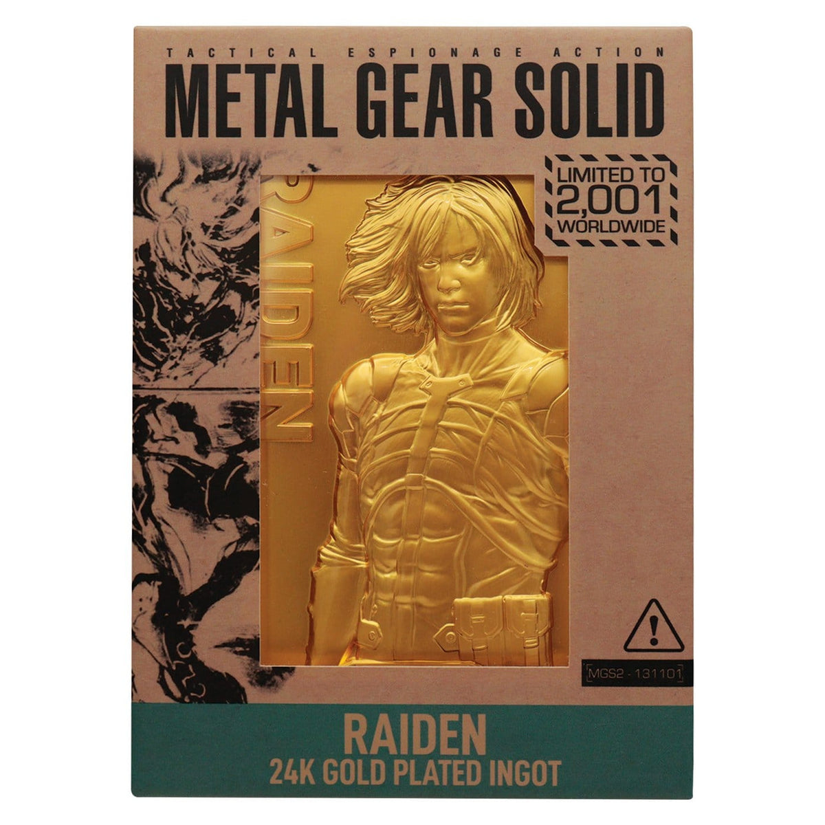 Produktbild Metal Gear Solid 2 Metallstav Raiden 24k Gold Plated Limited Edition
