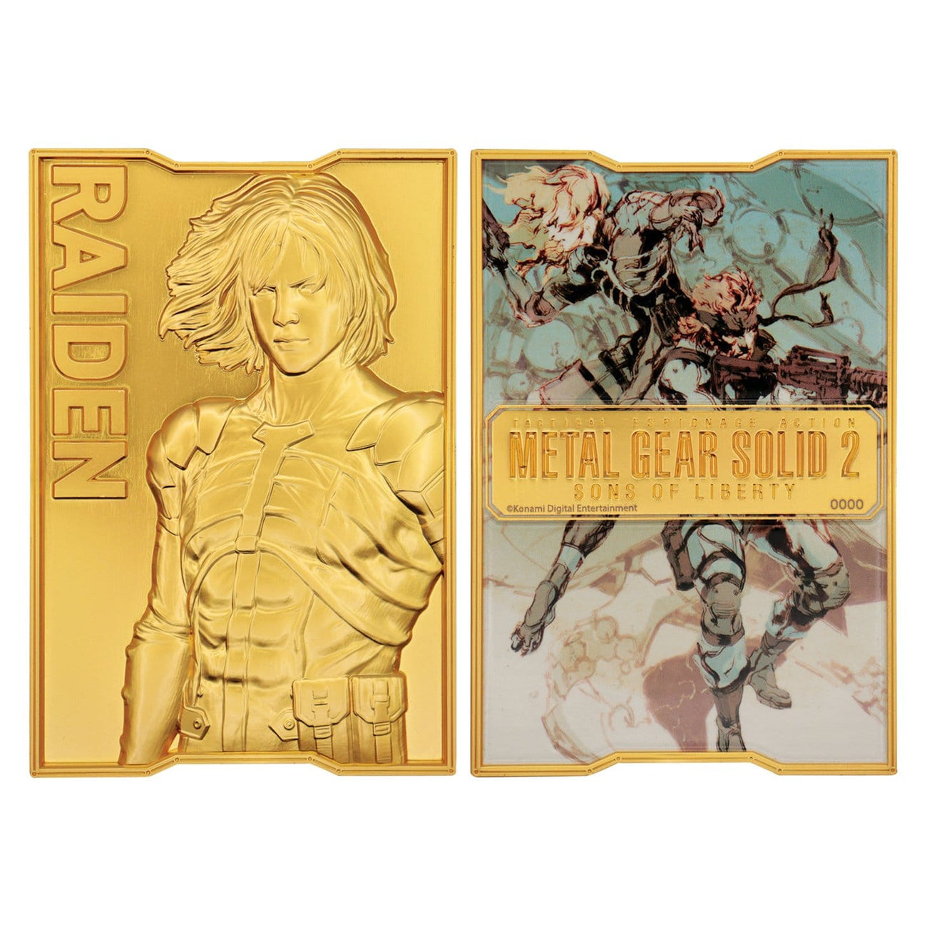 Produktbild Metal Gear Solid 2 Metallstav Raiden 24k Gold Plated Limited Edition