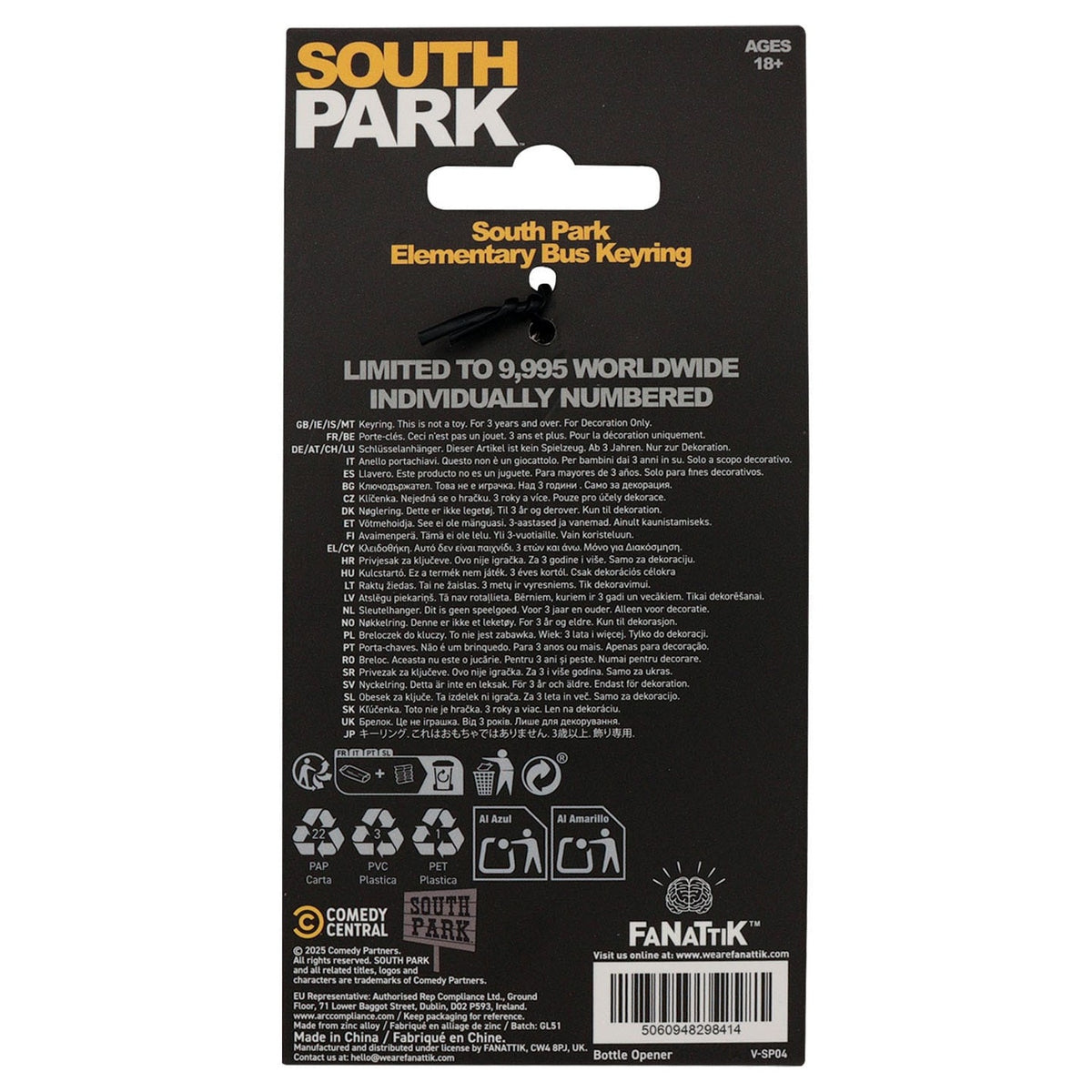 Produktbild South Park Nyckelring School Bus Limited Edition