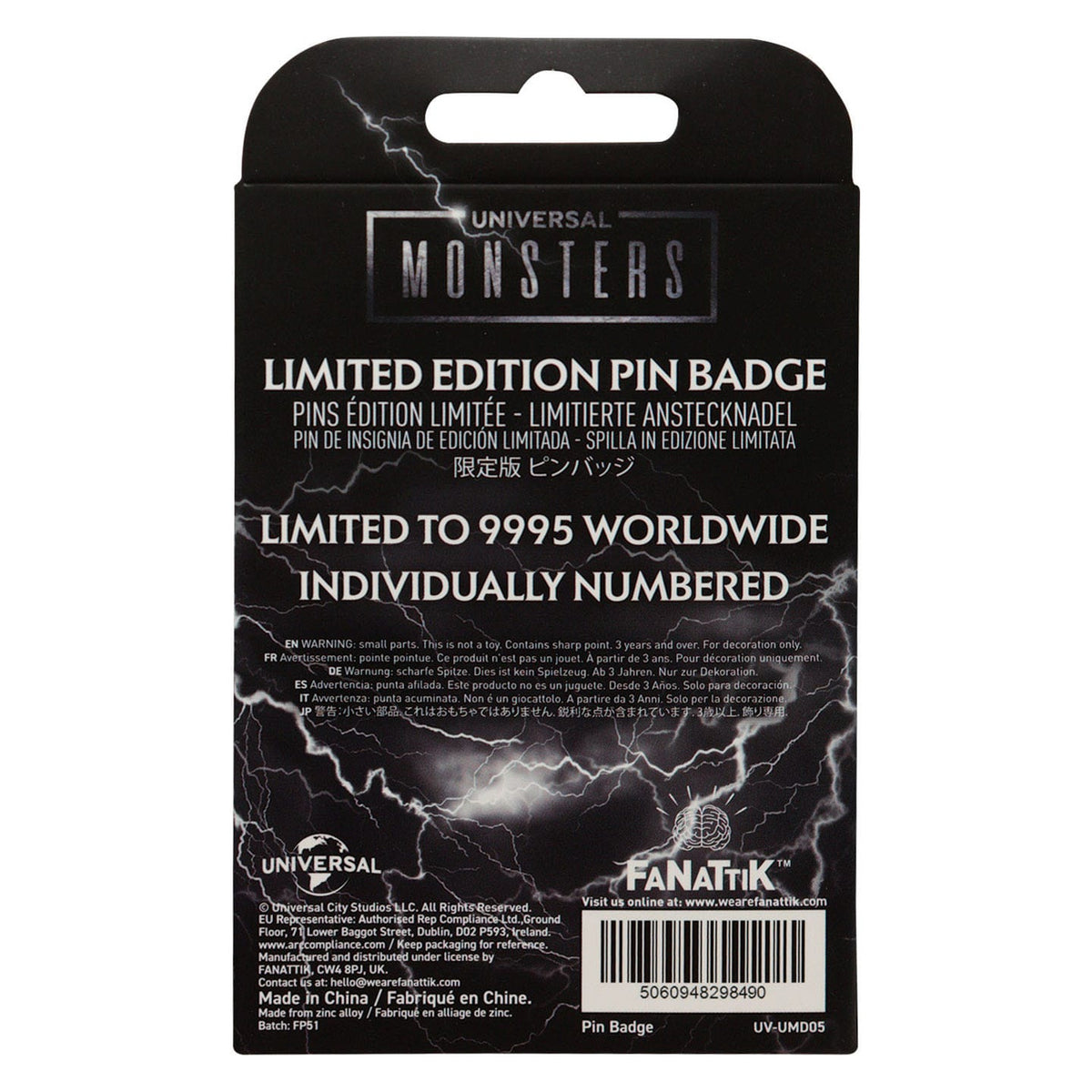 Produktbild Universal Monsters Limited Edition-pin