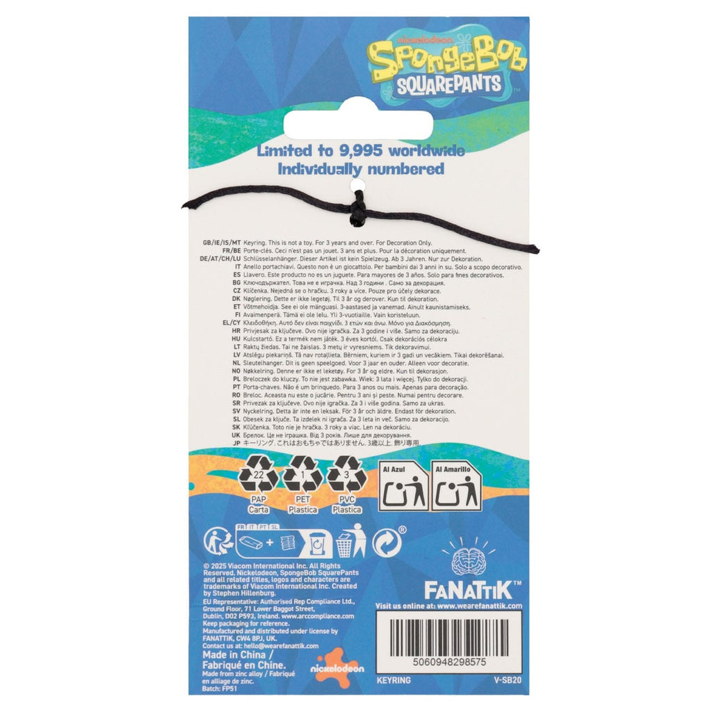 Produktbild SpongeBob SquarePants Nyckelring Driver License Limited Edition