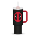 Produktbild Deadpool mugg i rostfritt stål logga 1130 ml