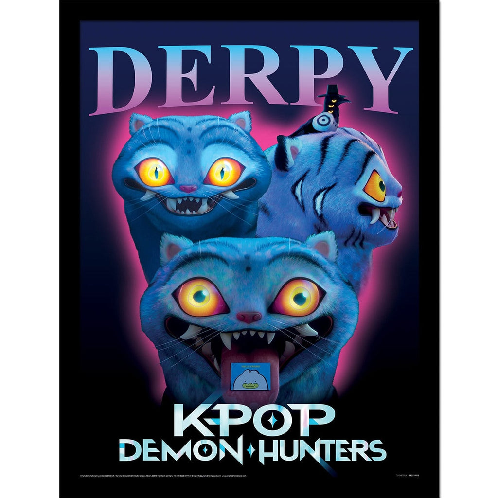 Produktbild KPop Demon Hunters Collector Print Poster i ram Derpy