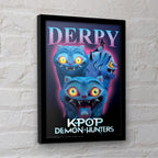 Produktbild KPop Demon Hunters Collector Print Poster i ram Derpy