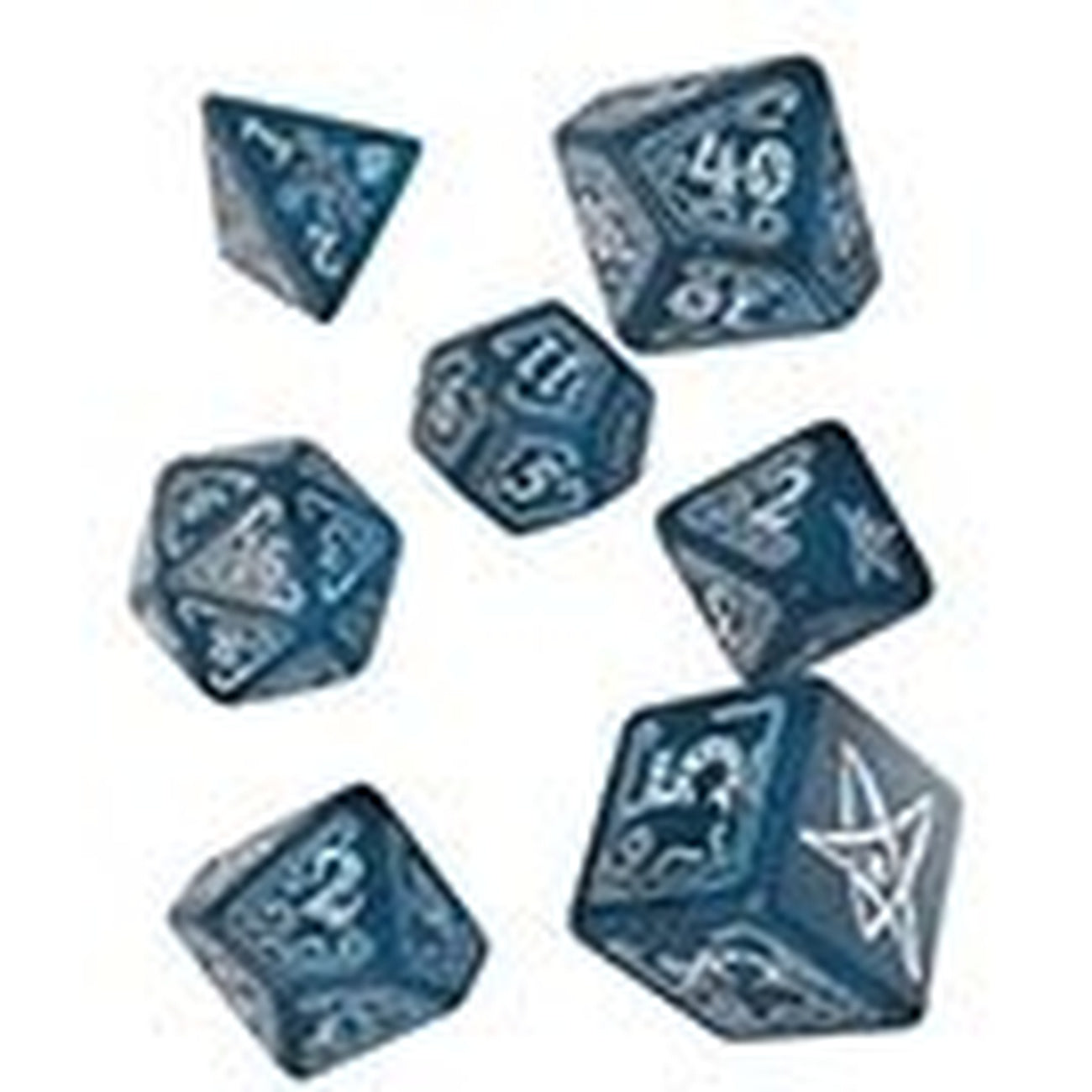 Produktbild Call of Cthulhu Tärningsset Abyssal & White (7)