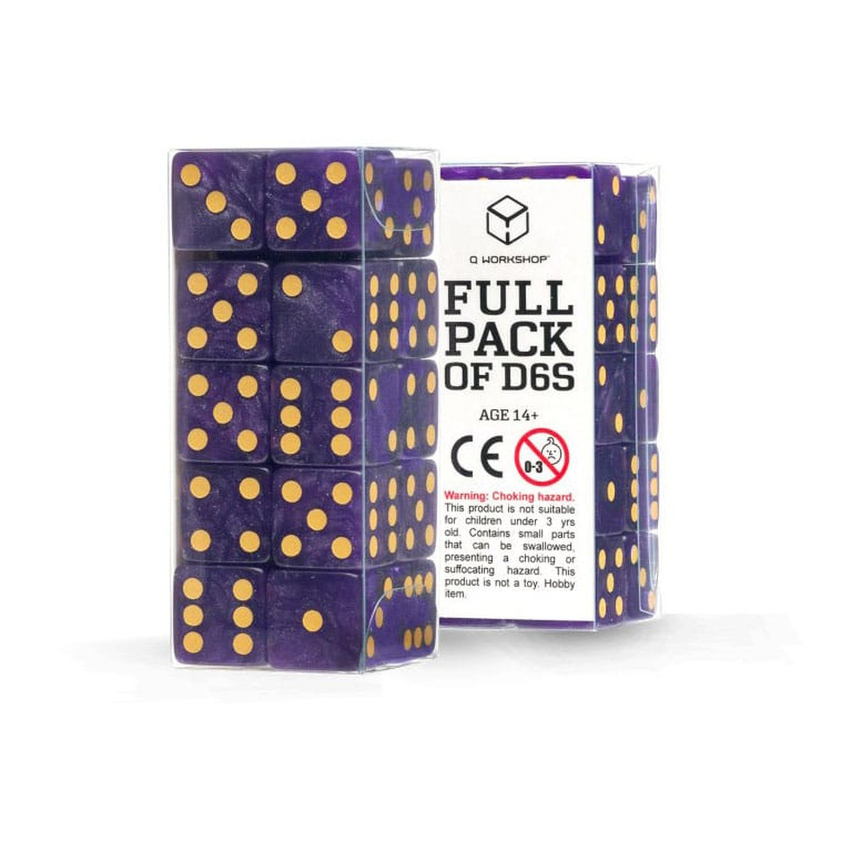 Produktbild Q Workshop Tärningsset Full Pack D6 Shimmering Purple (20)