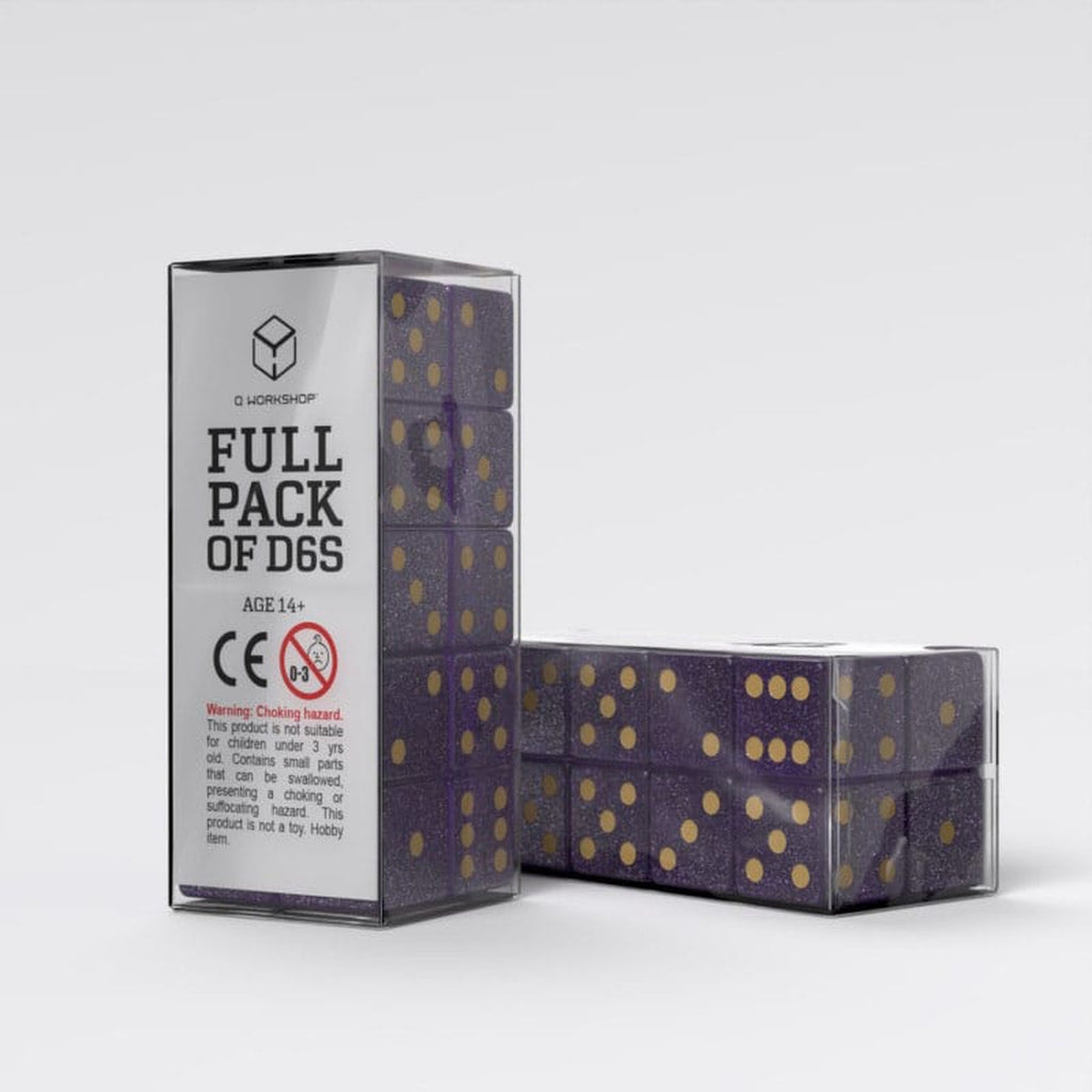 Produktbild Q Workshop Tärningsset Full Pack D6 Shimmering Purple (20)