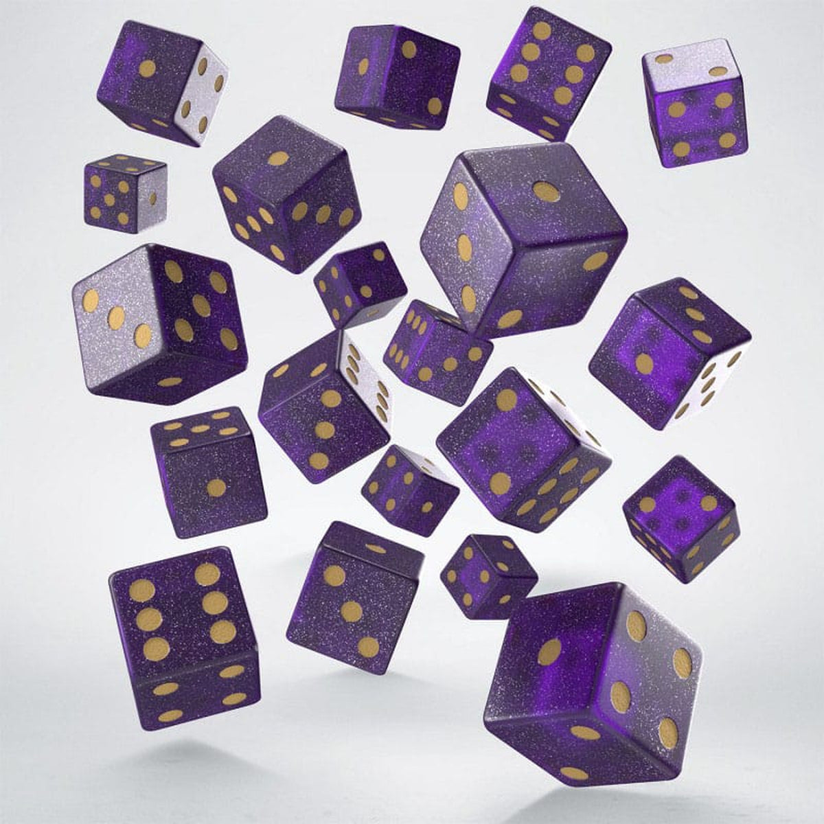 Produktbild Q Workshop Tärningsset Full Pack D6 Shimmering Purple (20)