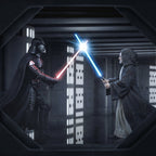 Produktbild Star Wars Deluxe Art Scale Staty 1/10 Darth Vader vs Obi-Wan Kenobi (CCXP Exclusive 2025) 24 cm