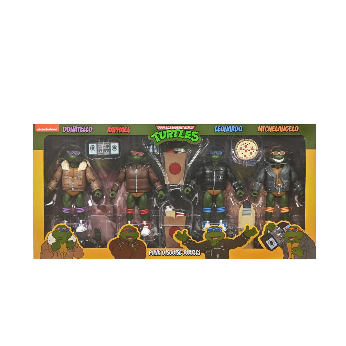 Produktbild Teenage Mutant Ninja Turtles (tecknad serie) 4-pack actionfigurer Punk Turtles 18 cm