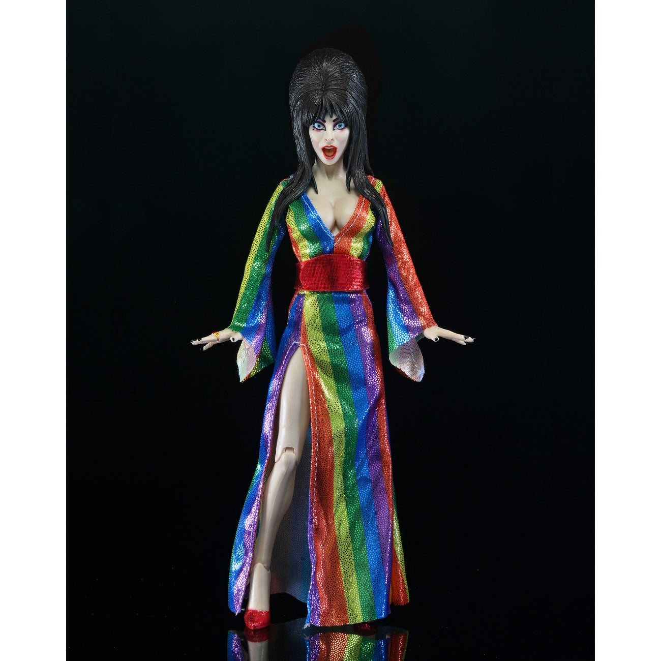 Produktbild Elvira, Mistress of the Dark klädd actionfigur Over the Rainbow Elvira 20 cm