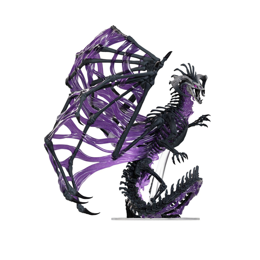 Produktbild D&D Icons of the Realms Boxed Miniatures förmålad Black Dracolich 30 cm