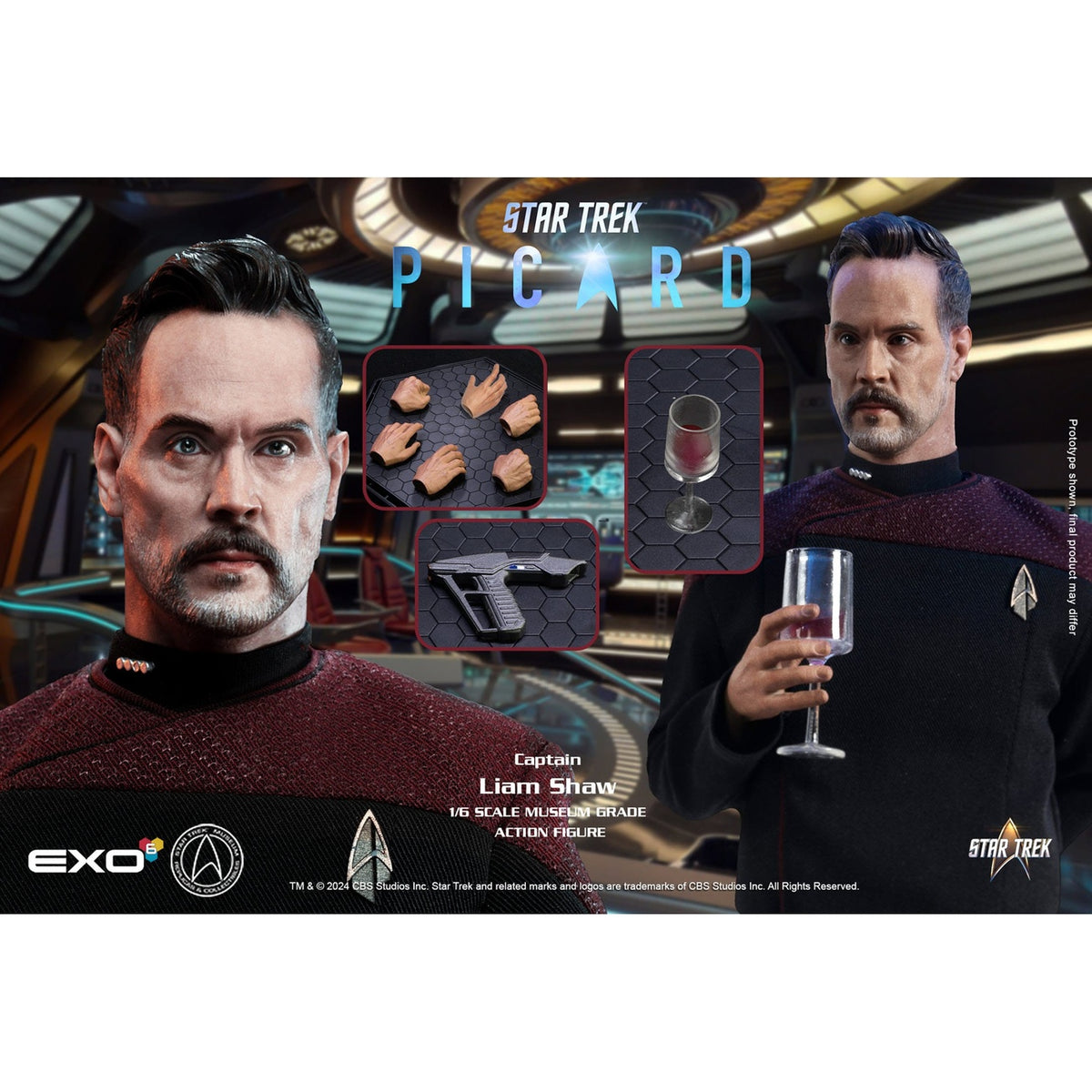 Produktbild Star Trek: Picard actionfigur 1/6 Captain Liam Shaw 30 cm