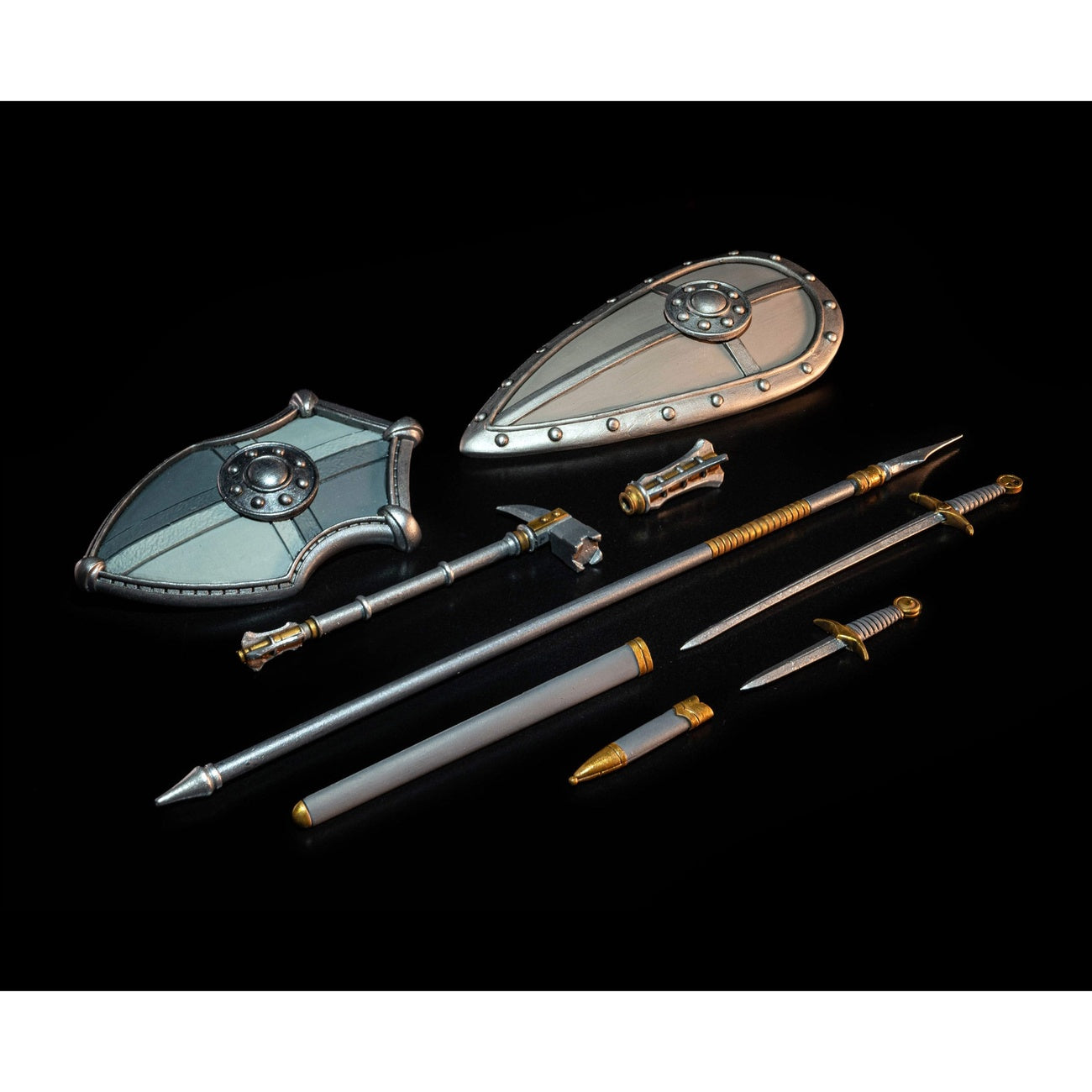 Produktbild Mythic Legions: Necronominus Tillbehörsset för actionfigurer – Knights of Earthyron Weapons Pack