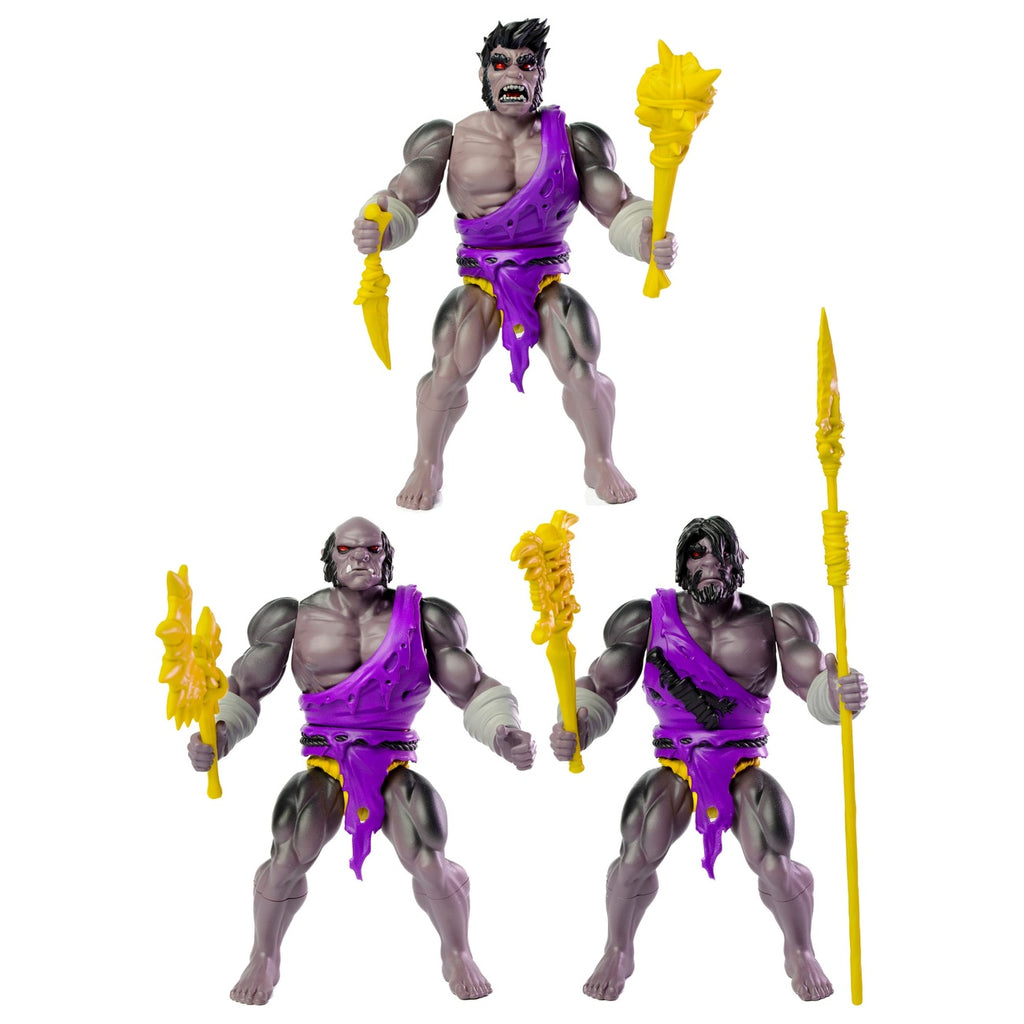 Produktbild Legends of Dragonore Wave 2: Dragon Hunt – 3‑pack actionfigurer Brukteror Cave Men 14 cm