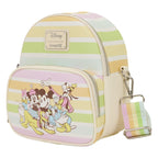 Produktbild Disney by Loungefly axelremsväska Mickey and Friends Rainbow Stripes