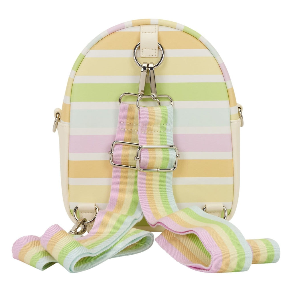 Produktbild Disney by Loungefly axelremsväska Mickey and Friends Rainbow Stripes