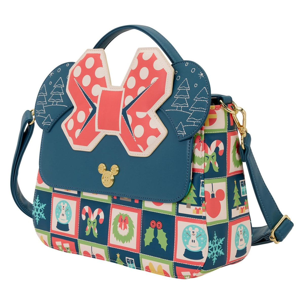 Produktbild Disney by Loungefly Axelremsväska Mickey and Minnie Holiday