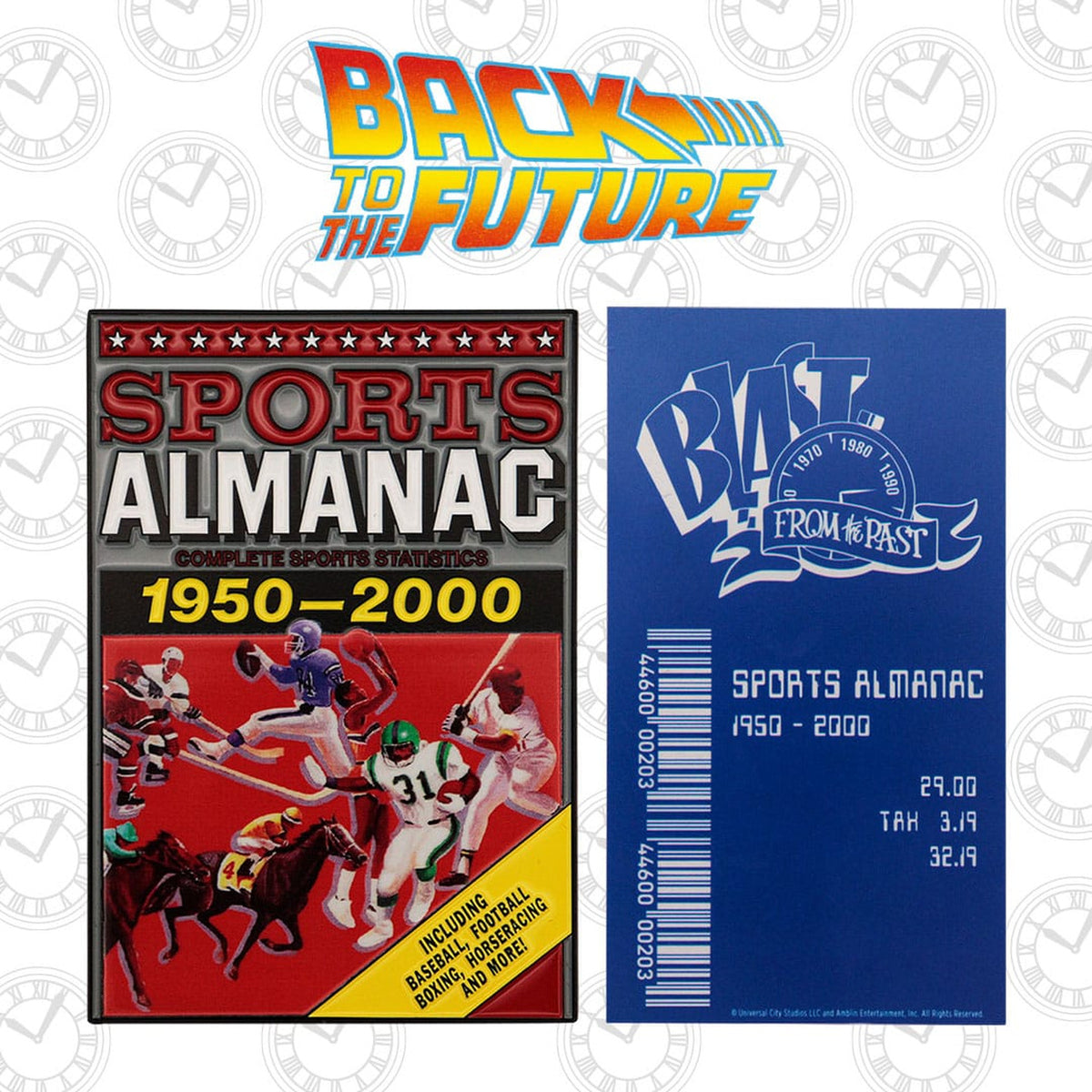 Produktbild Tillbaka till framtiden metalltacka Sports Almanac Limited Edition