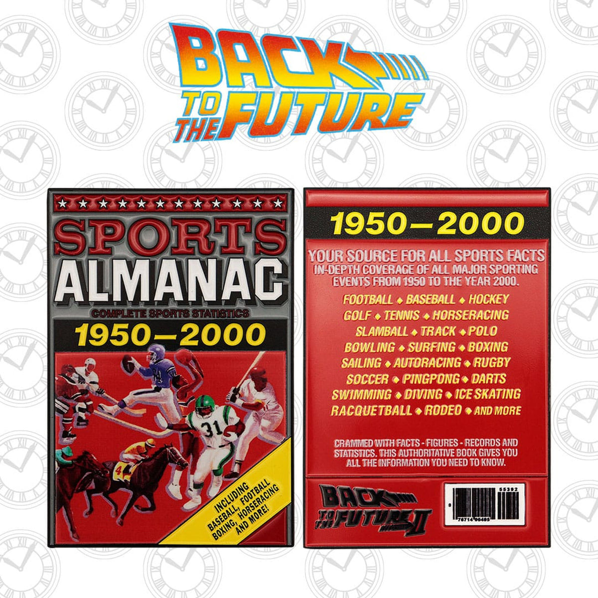 Produktbild Tillbaka till framtiden metalltacka Sports Almanac Limited Edition
