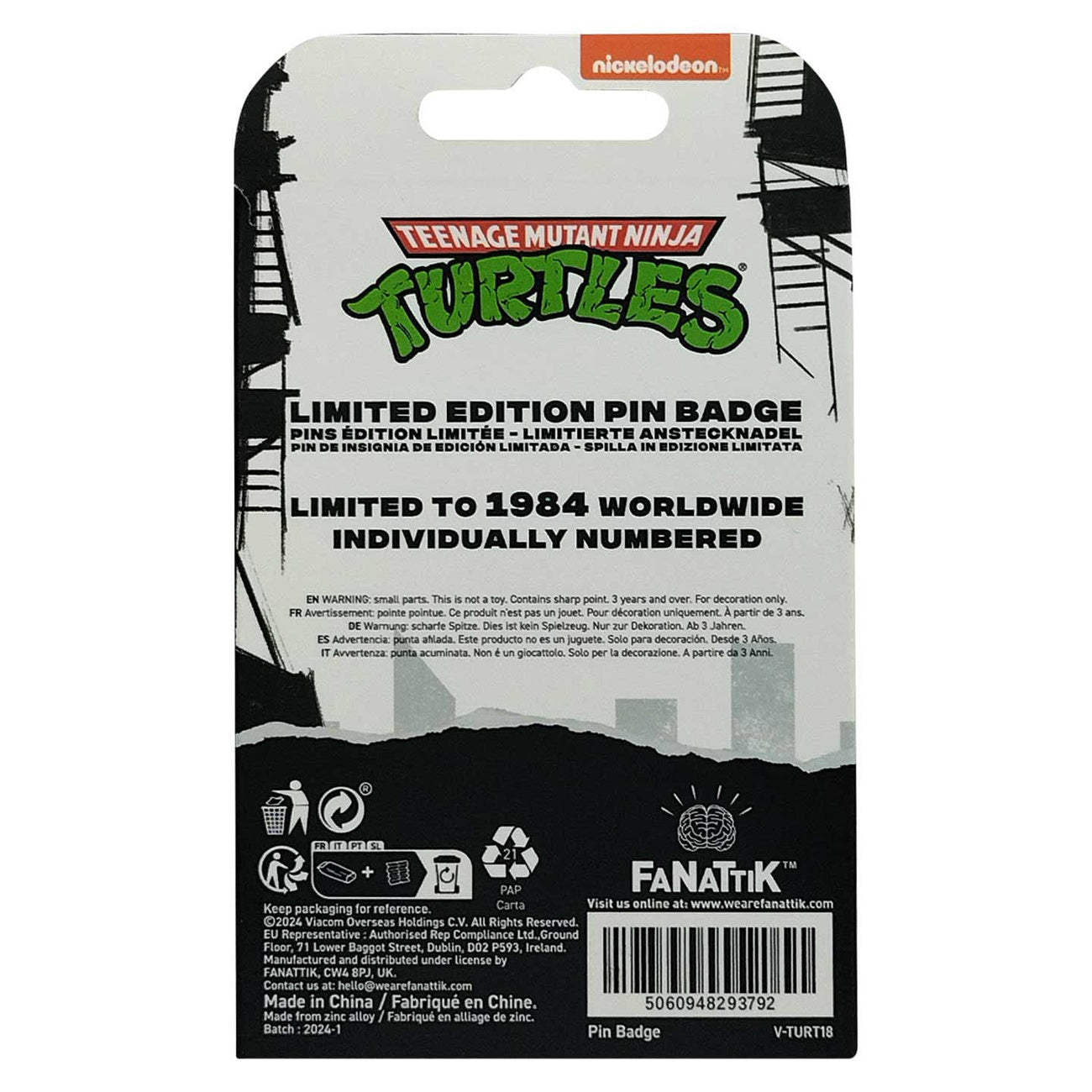 Produktbild Teenage Mutant Ninja Turtles Pin 40th Anniversary Limited Edition