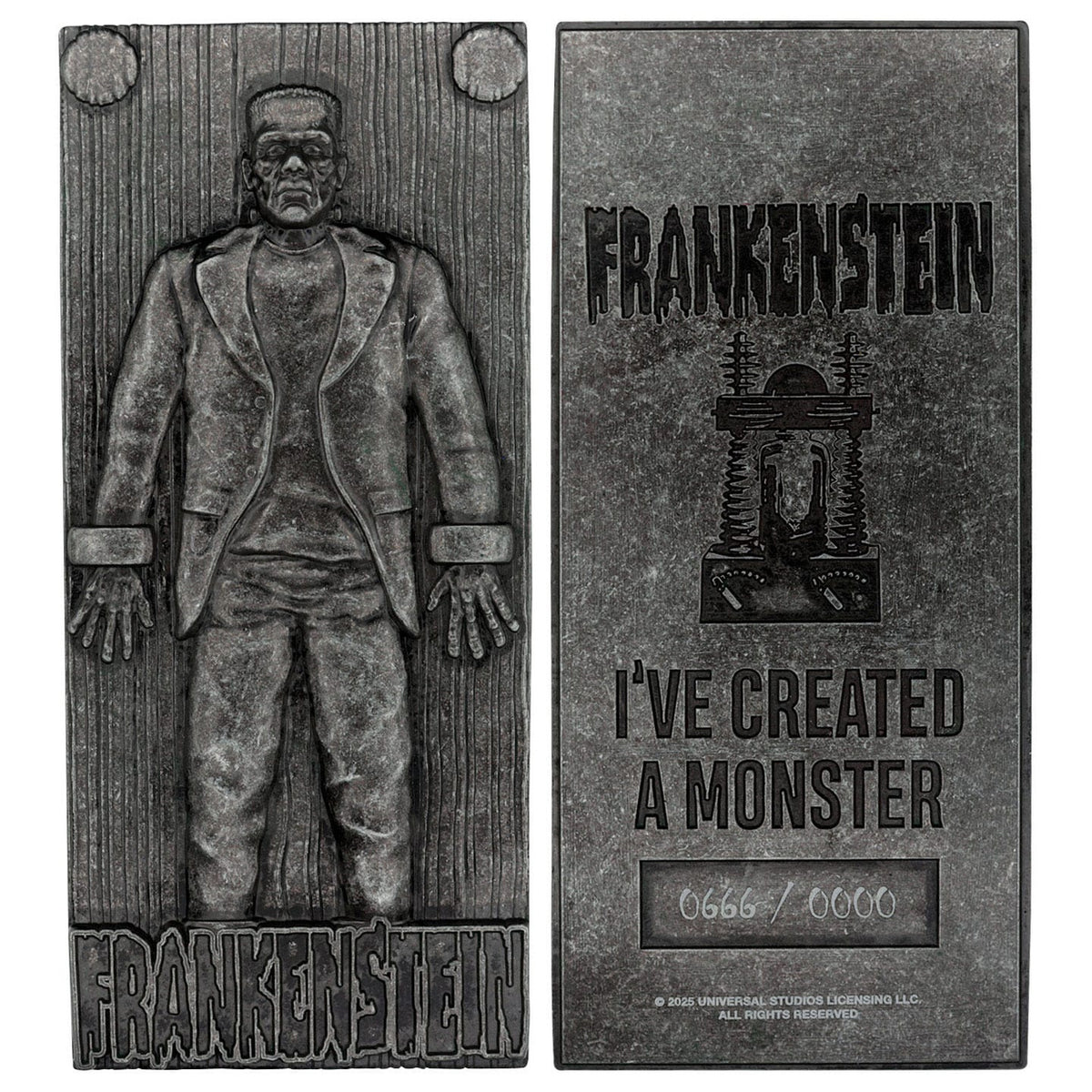 Produktbild Universal Monsters Metalltacka Frankensteins Monster Limited Edition