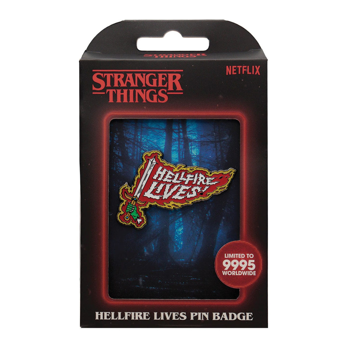 Produktbild Stranger Things Pin Hellfire Lives Limited Edition