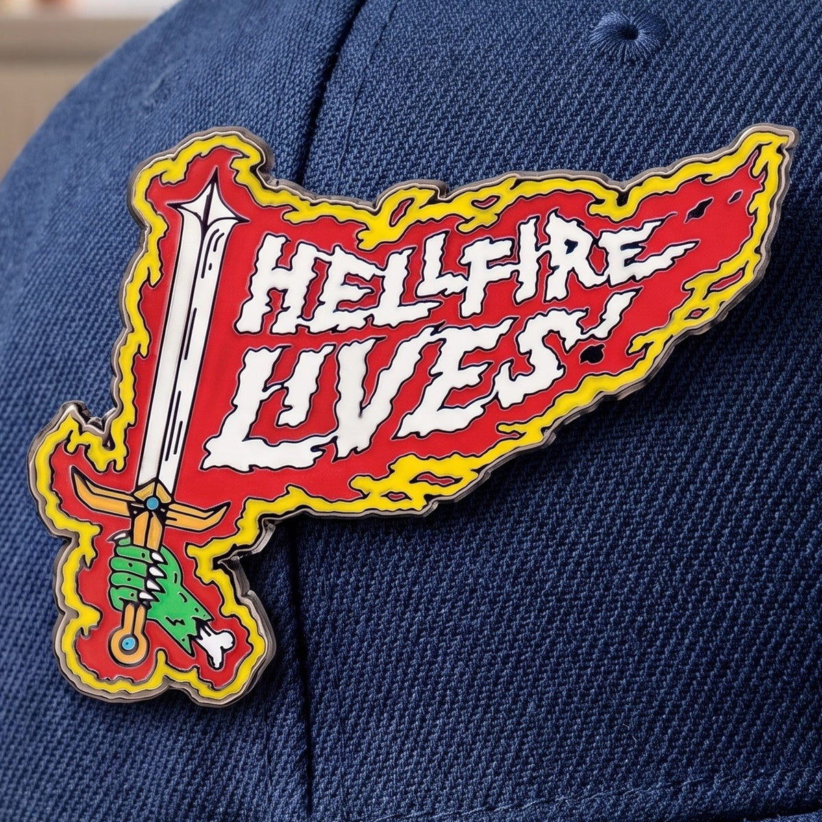 Produktbild Stranger Things Pin Hellfire Lives Limited Edition