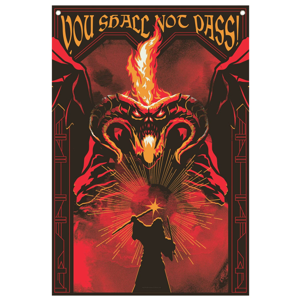 Produktbild Sagan om Ringen Väggbonad You shall not pass! 125 x 85 cm