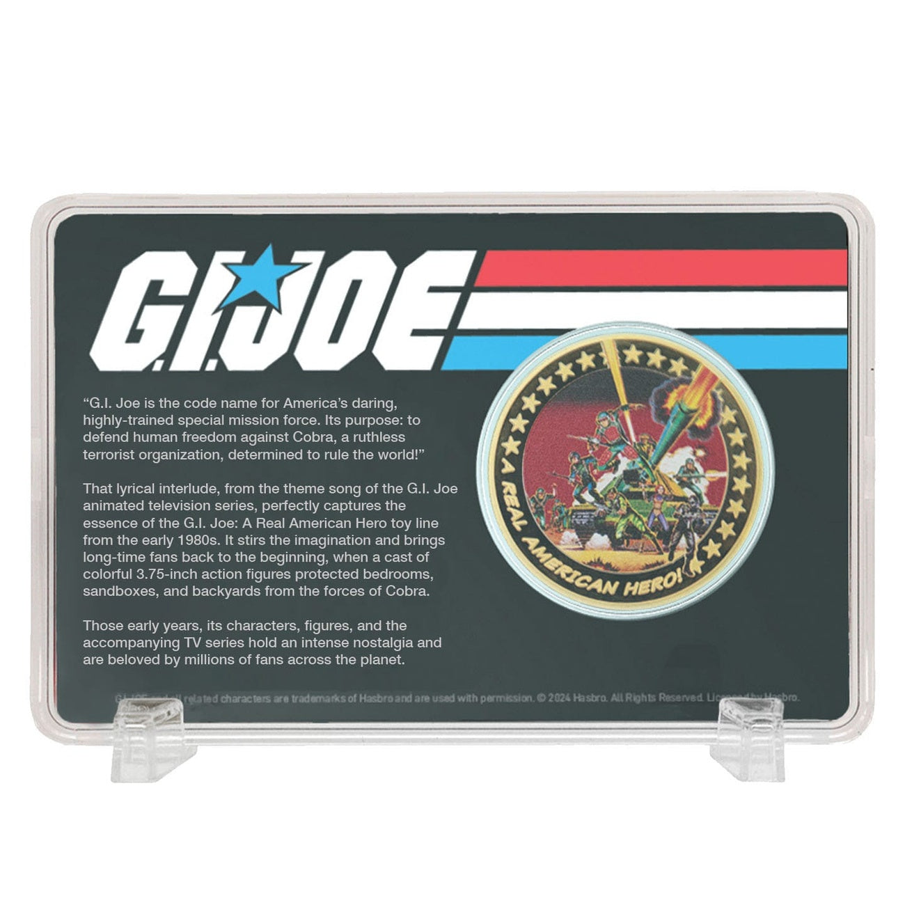 Produktbild G.I. Joe Samlarmynt A Real American Hero 60th Anniversary 24k guldpläterad Limited Edition