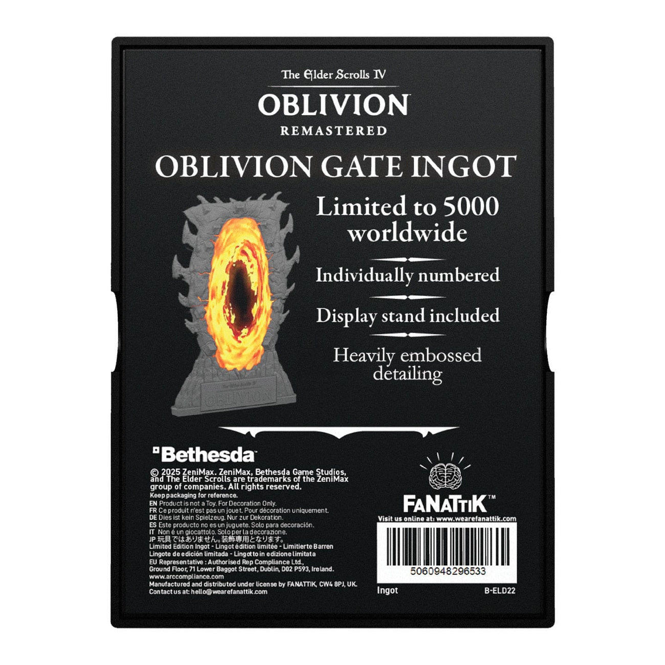 Produktbild The Elder Scrolls IV: Oblivion Metalltacka Gates