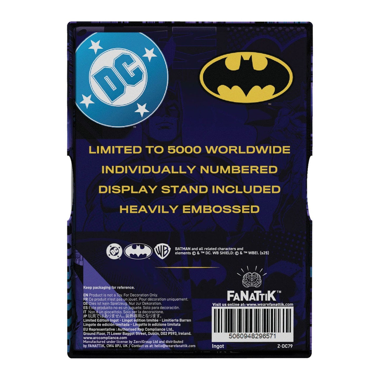 Produktbild DC Comics Metalltacka Batman Detective Comics nr 9 Limited Edition